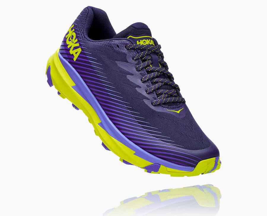 Hoka One One Trailsko Herre - Torrent 2 - Blå/Grøn - 564917NAE